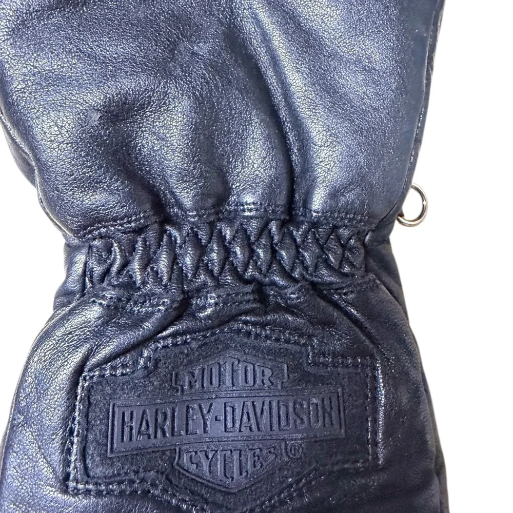 Motor Harley Davidson Cycle Gloves Leather Black